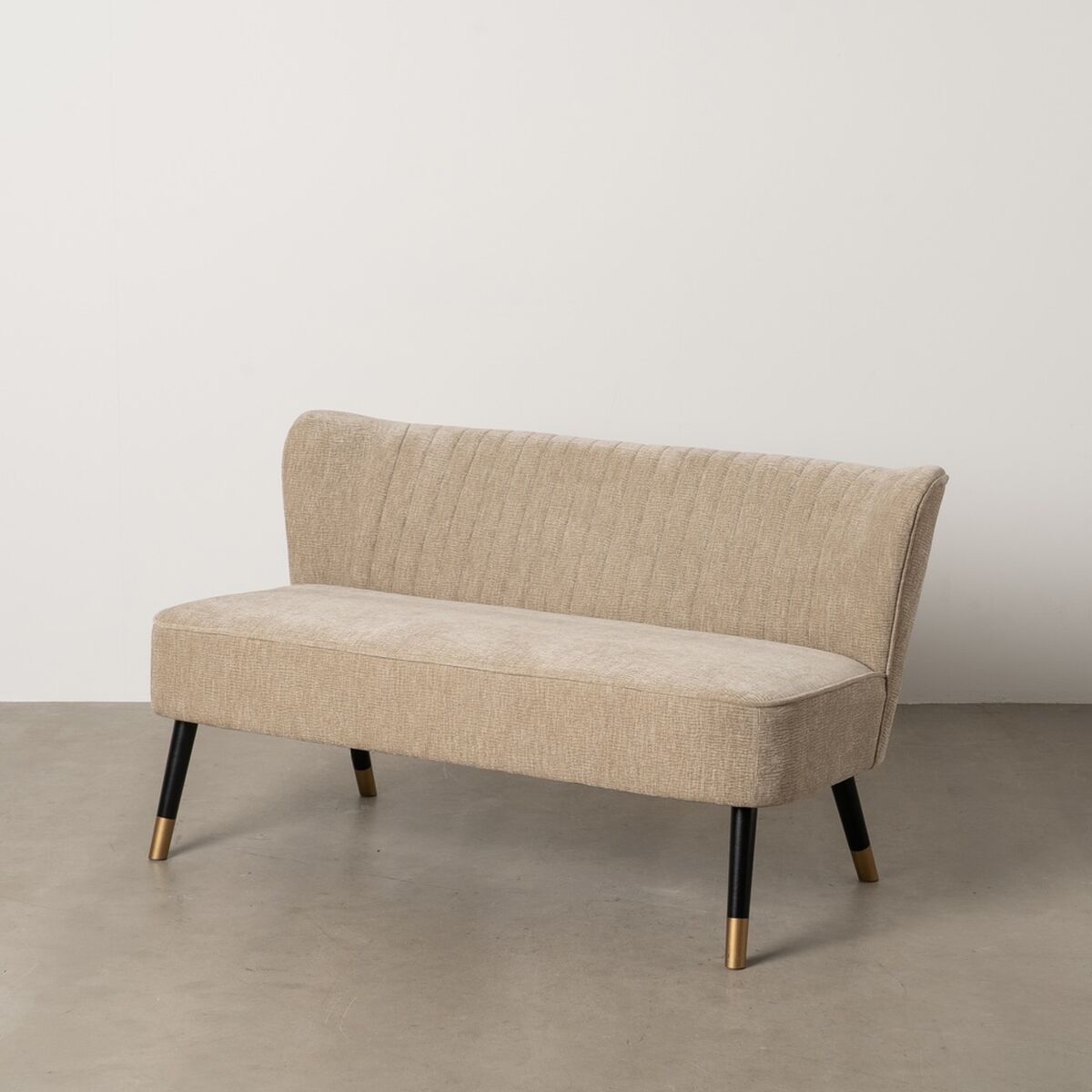 Soffa Svart Beige Gyllene 134 x 74 x 70 cm - 2