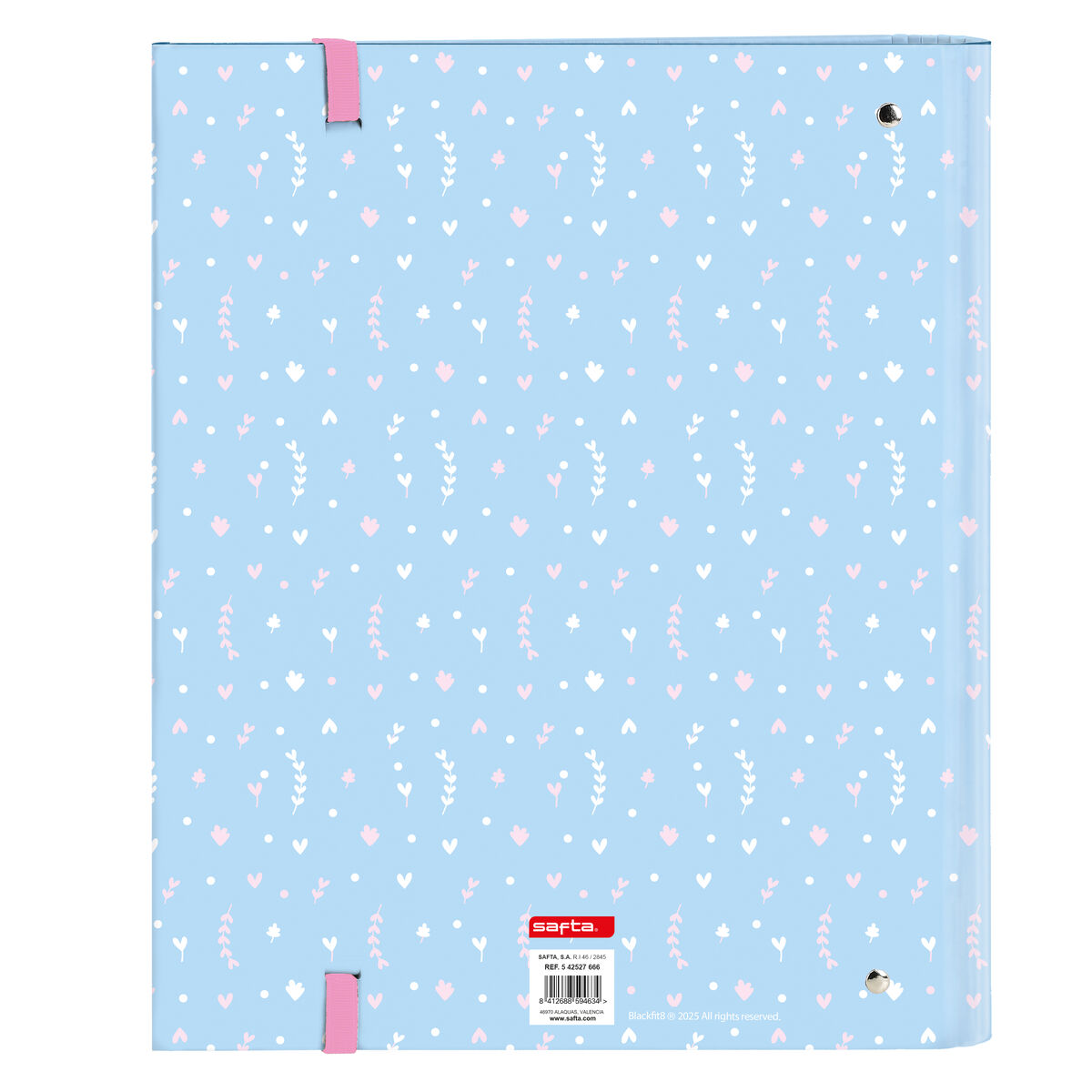 Ringpärm BlackFit8 Smile Blå Rosa 27 x 32 x 3.5 cm - 2