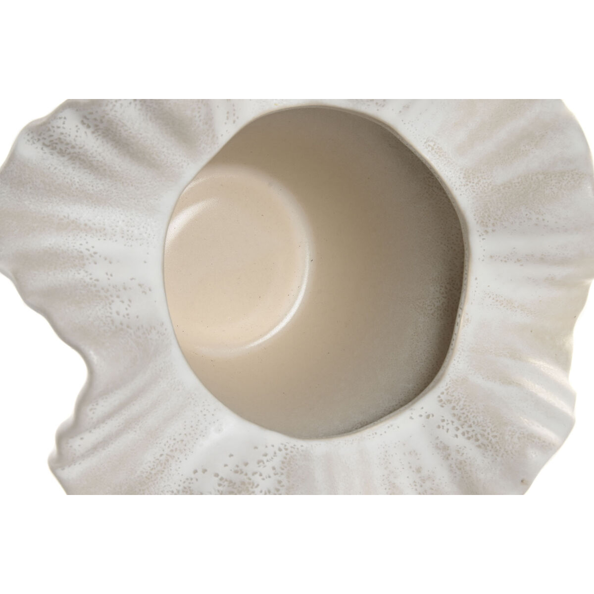 Vas Home ESPRIT Vit Keramik 30 x 30 x 18 cm - 3