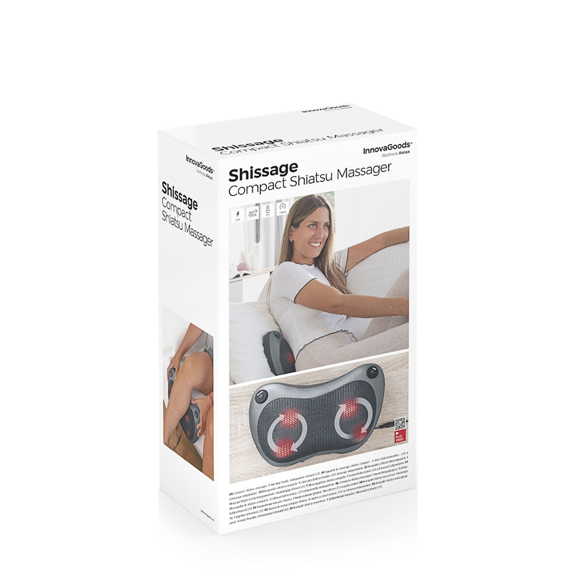 Kompakt Shiatsu massager Shissage InnovaGoods - 12