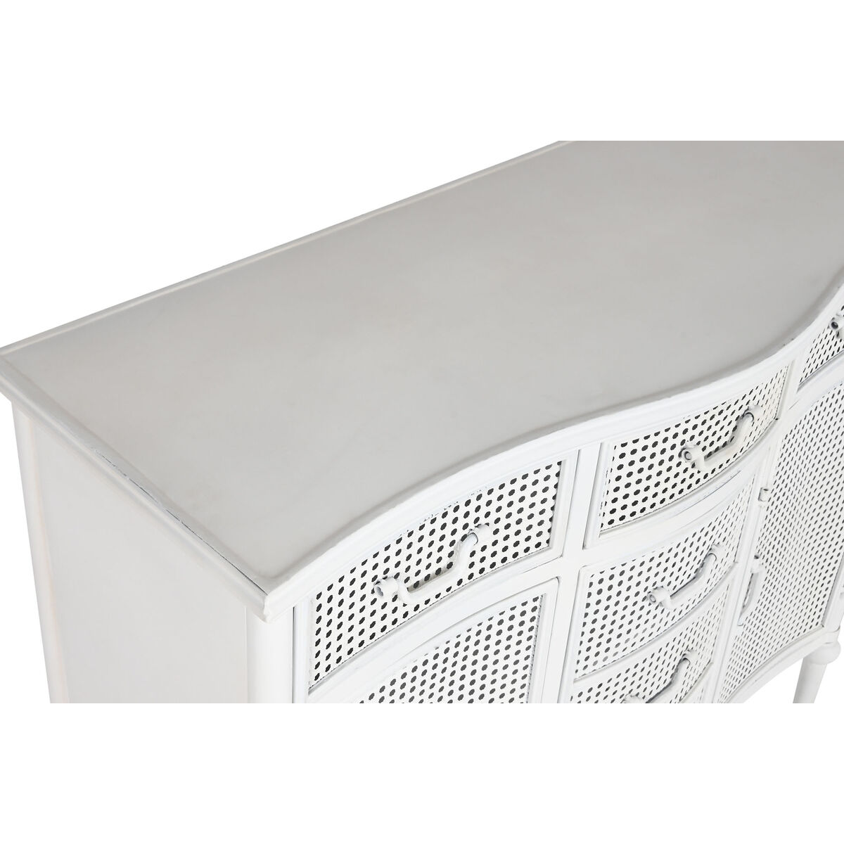 Skänk Home ESPRIT Vit Metall 101 x 42 x 85 cm - 4