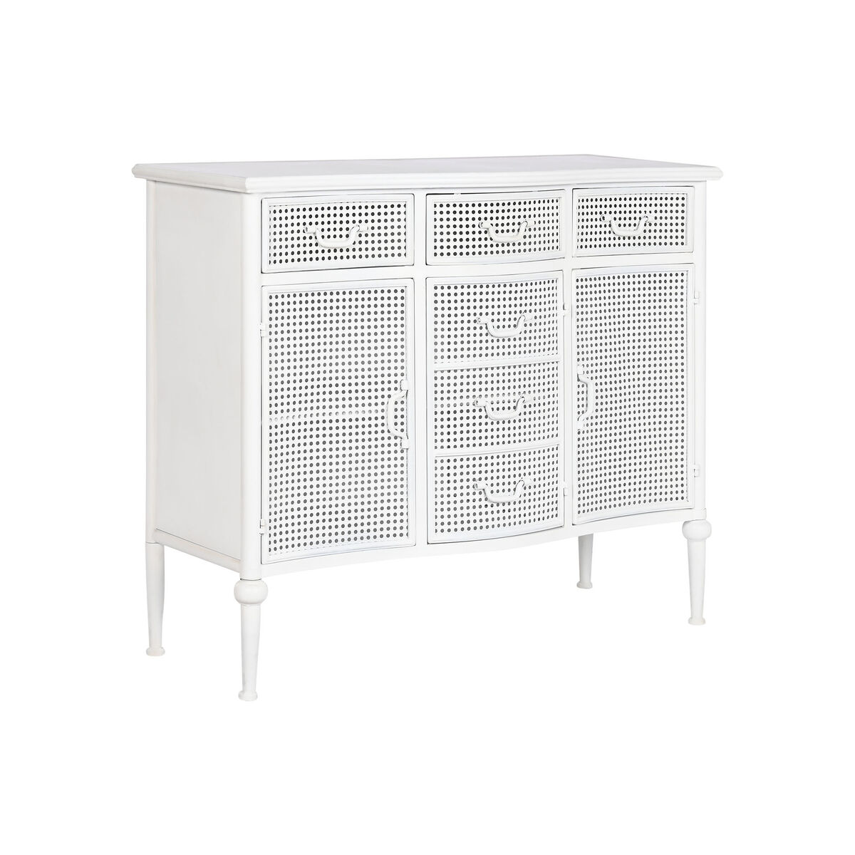 Skänk Home ESPRIT Vit Metall 101 x 42 x 85 cm
