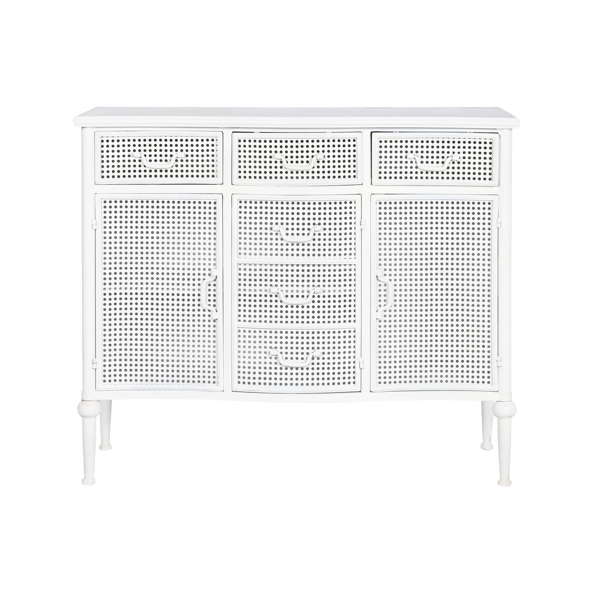 Skänk Home ESPRIT Vit Metall 101 x 42 x 85 cm - 8
