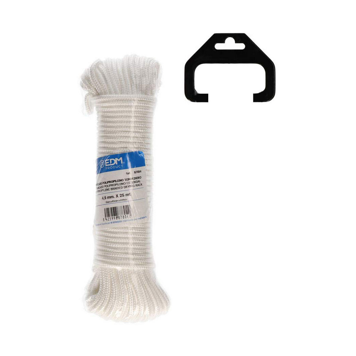 Flätat rep EDM 87804 Vit polypropen 4,5 mm x 25 m - 4