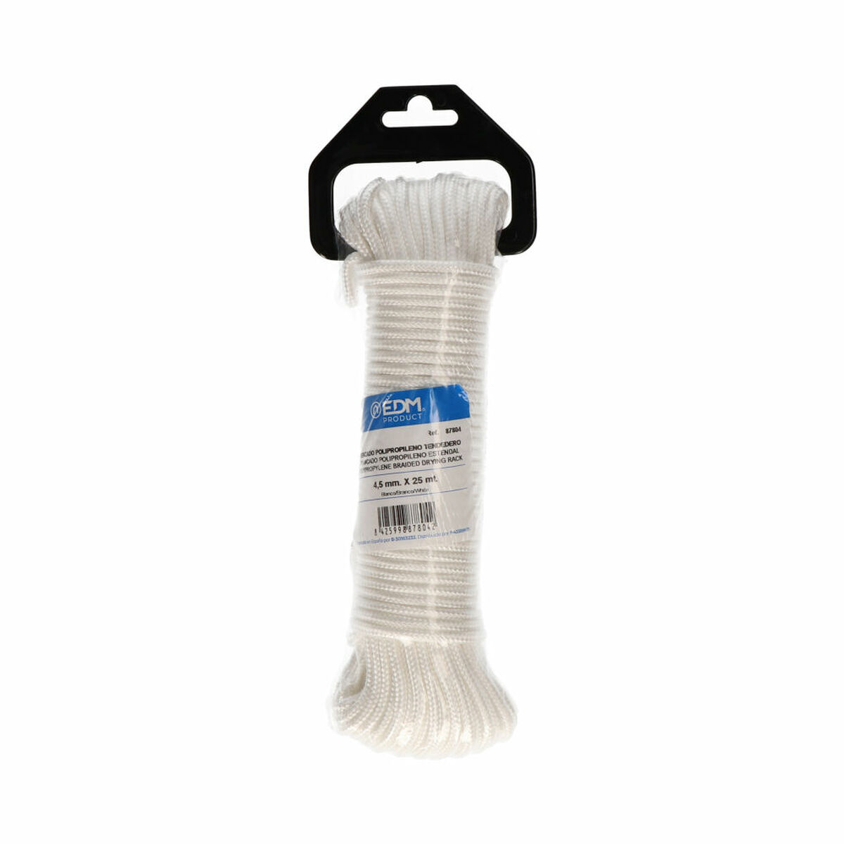 Flätat rep EDM 87804 Vit polypropen 4,5 mm x 25 m - 6