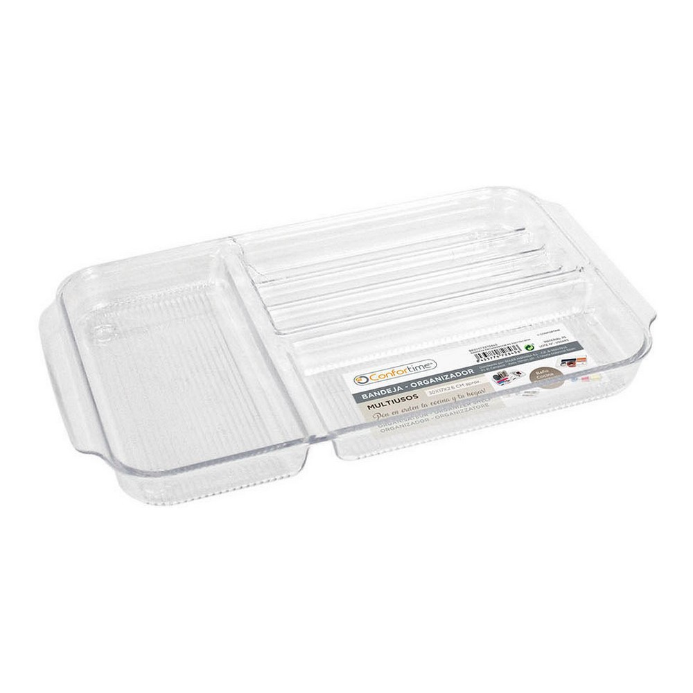 Bricka med fack Confortime polystyren 30 x 17,7 x 2,6 cm (30 x 17 x 2,6 cm)