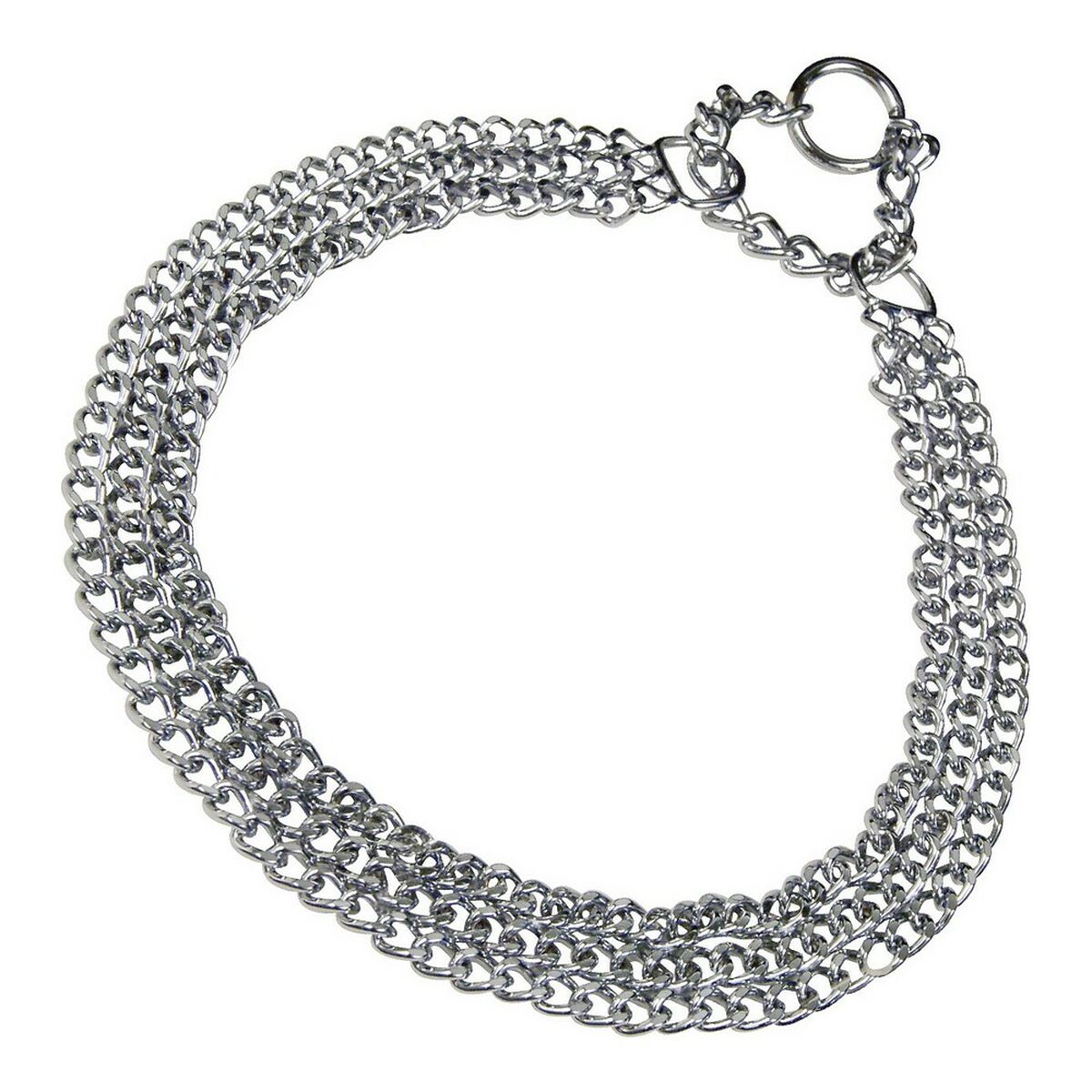 Hundhalsband Hs Sprenger Silvrig 2 mm Trippel Länkar (55 cm) - 3