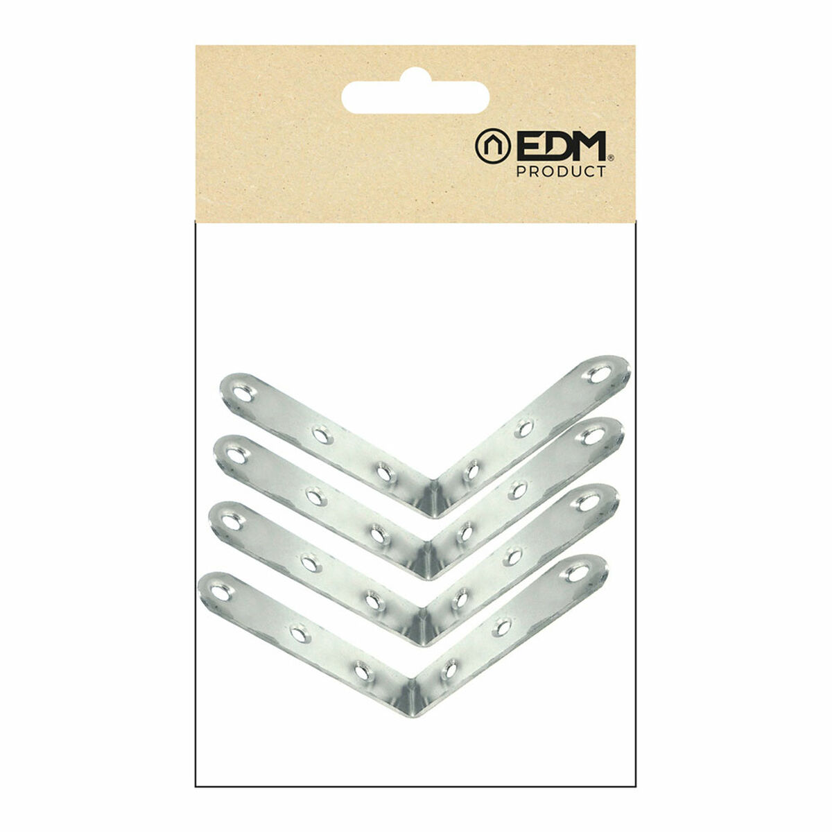 Ställ fyrkantigt EDM 86094 an24 Rostfritt stål 10 x 10 x 1,9 cm 4 antal - 3