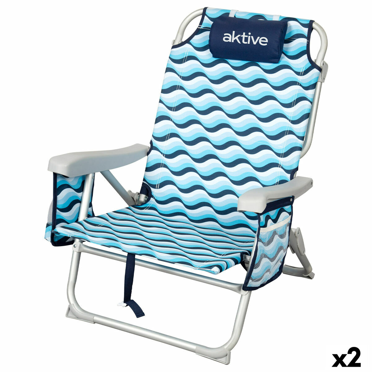 Strandstol Aktive 50 x 80 x 58 cm (2 antal)