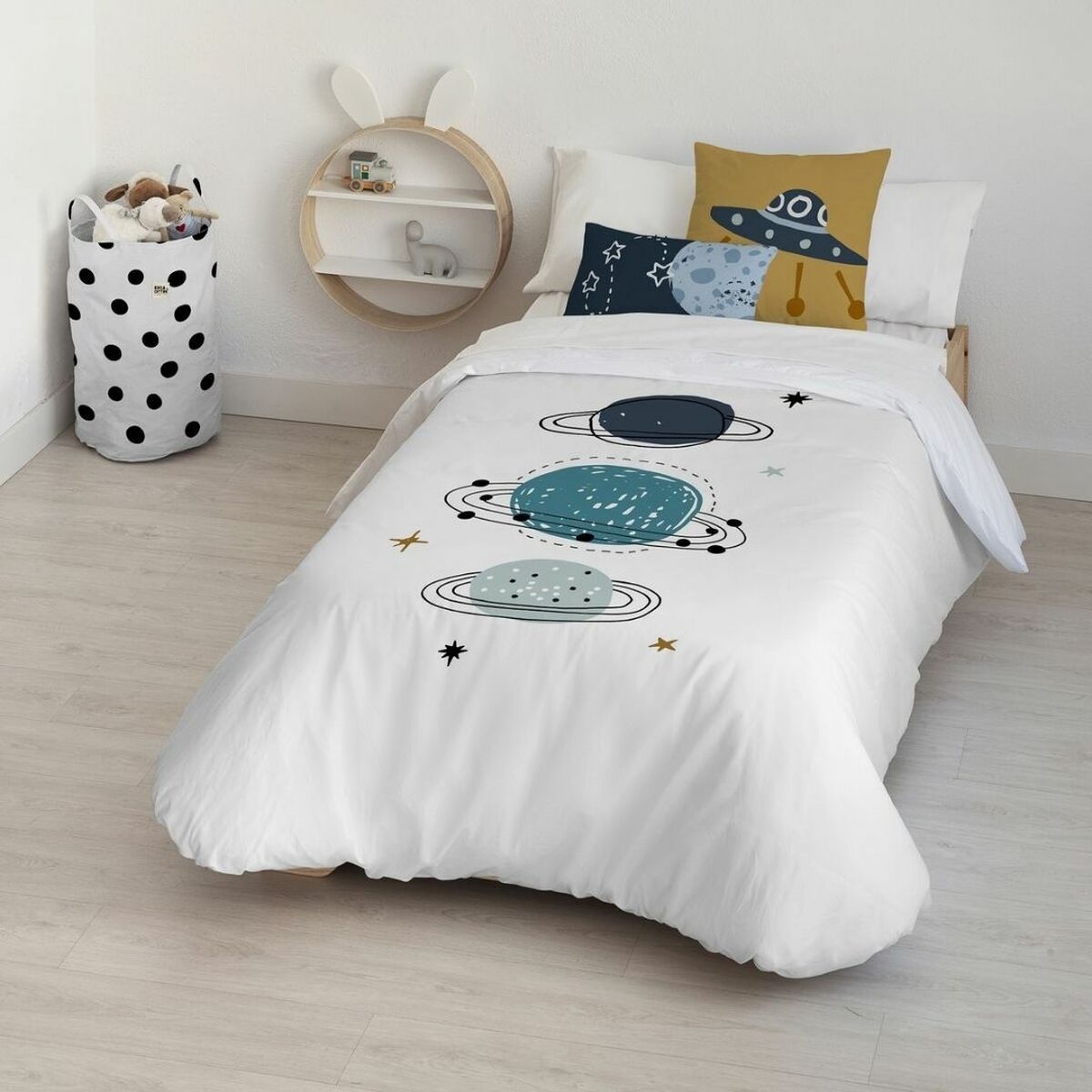 Påslakan Kids&Cotton Dayton Big Vit 175 Trådar 180 x 220 cm 180 x 240 cm - 2