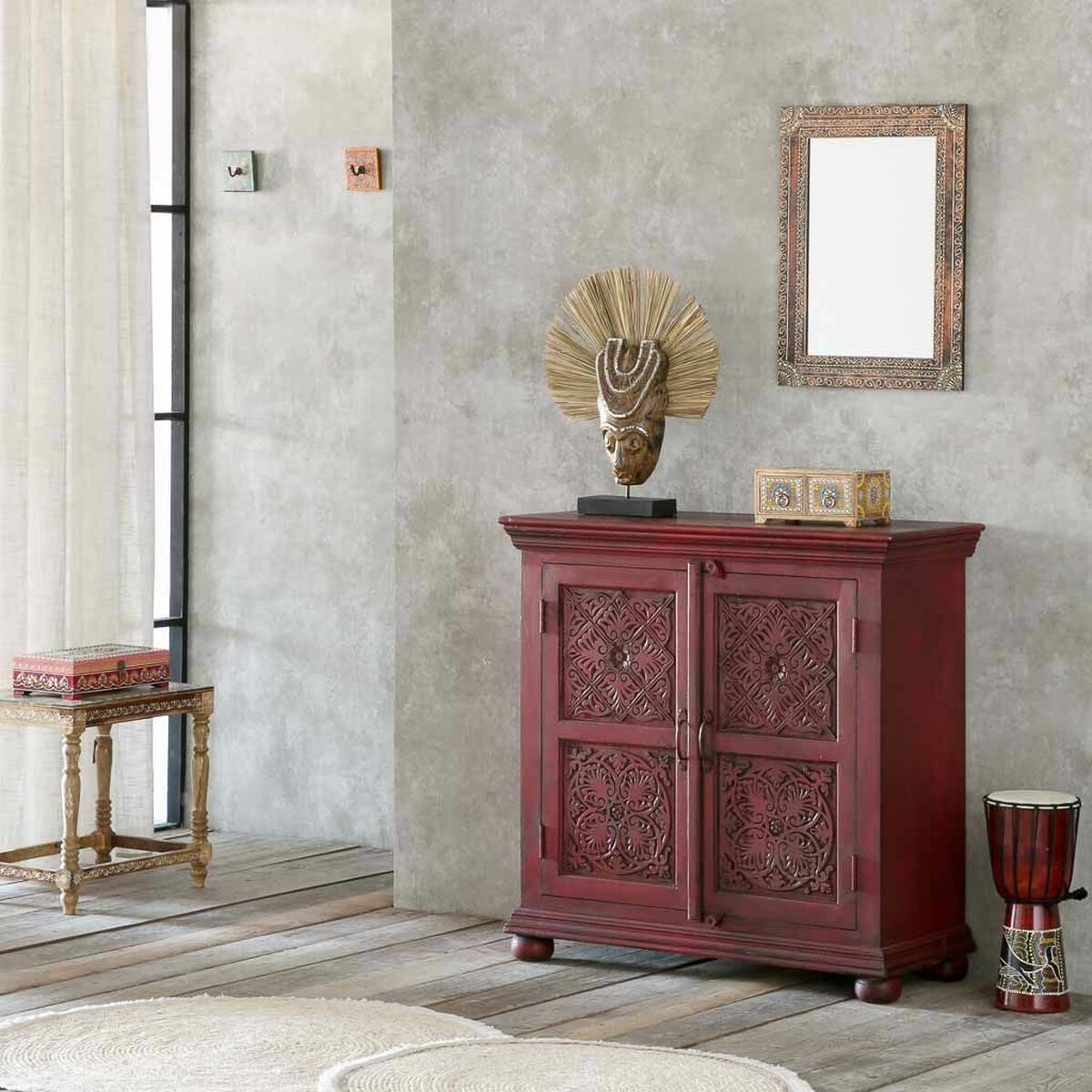 Mottagare Alexandra House Living Röd 40 x 90 x 90 cm - 2
