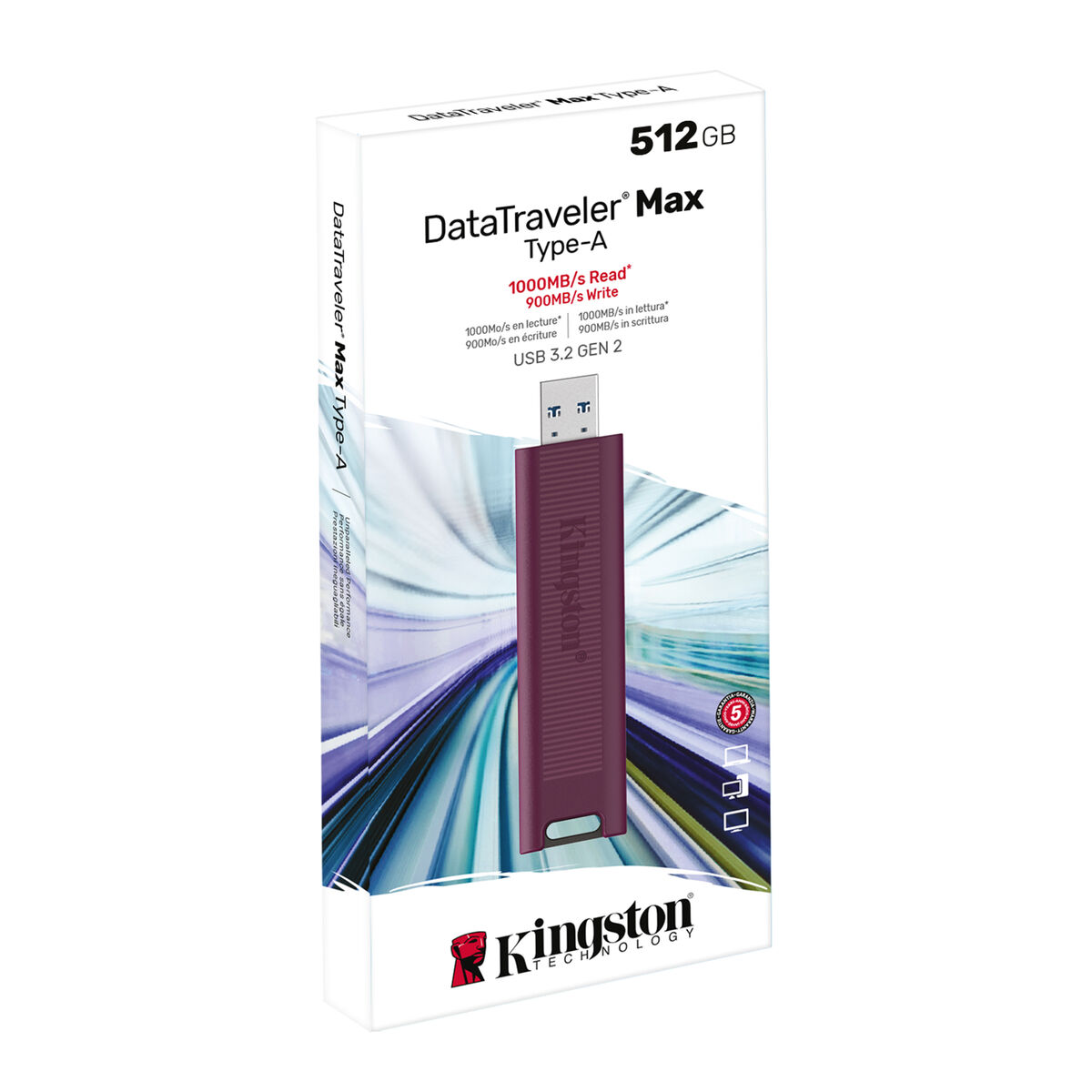 USB-minne Kingston DTMAXA/512GB Röd 512 GB