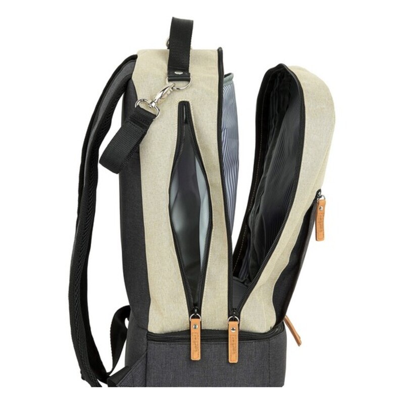 Sportväska med skohållare Safta M883 Beige Mörkgrå 15 L - 10