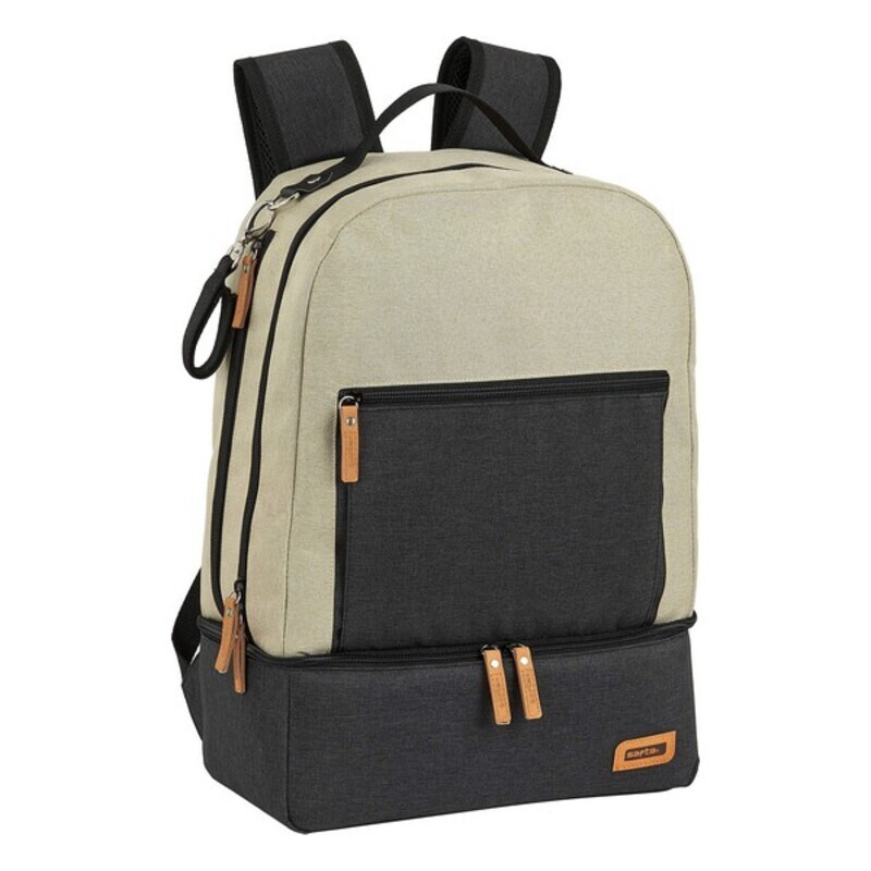 Sportväska med skohållare Safta M883 Beige Mörkgrå 15 L - 8