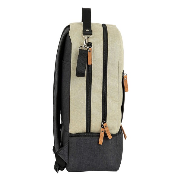 Sportväska med skohållare Safta M883 Beige Mörkgrå 15 L - 5