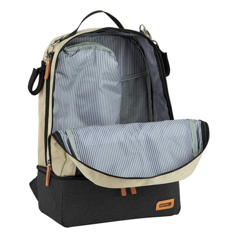 Sportväska med skohållare Safta M883 Beige Mörkgrå 15 L - 11