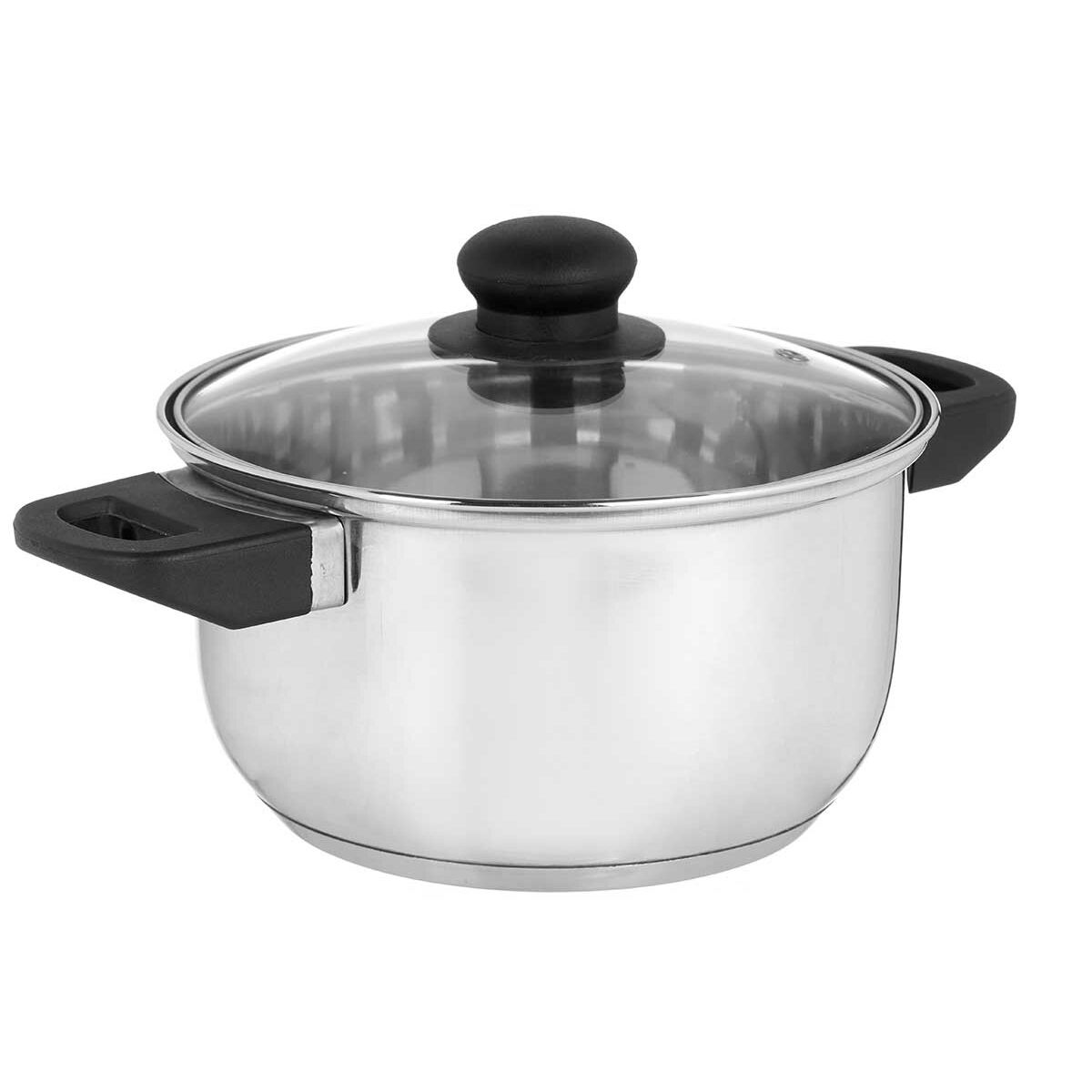 Kastrull med glaslock Kinvara 16689B1 Silvrig 2,5 L 31 x 10,5 x 20 cm (6 antal) - 6