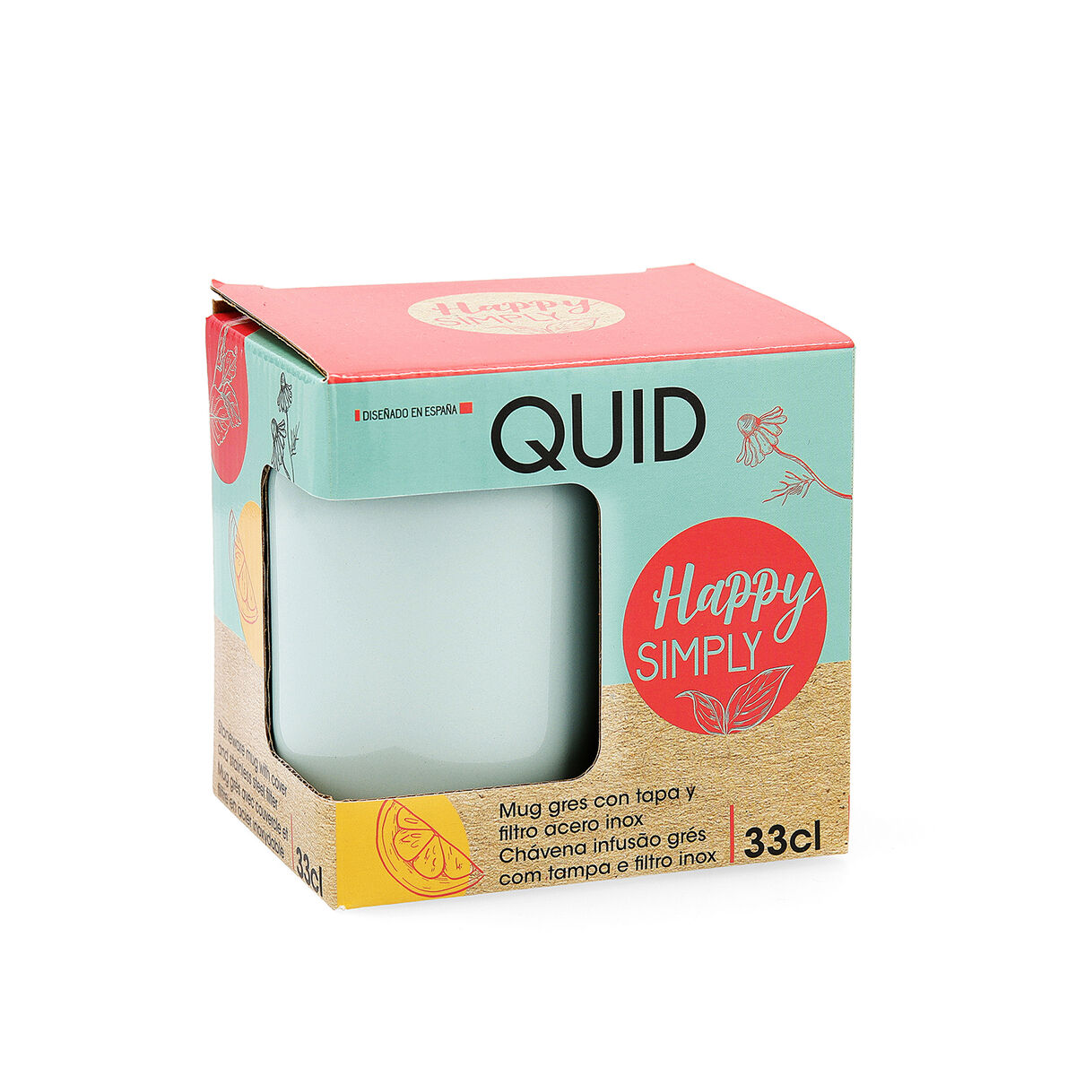 Koppar Quid Happy Simply Infusionsfilter (330 ml) (12 antal) - 7