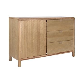 Skänk DKD Home Decor Ljusbrun Furu Trä MDF 120 x 40 x 80 cm