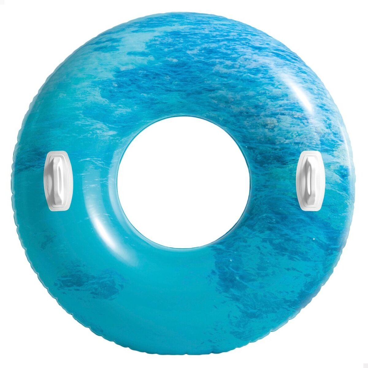 Uppblåsbar poolflotta Intex Med handtag Ø 91 cm Multicolour - 3