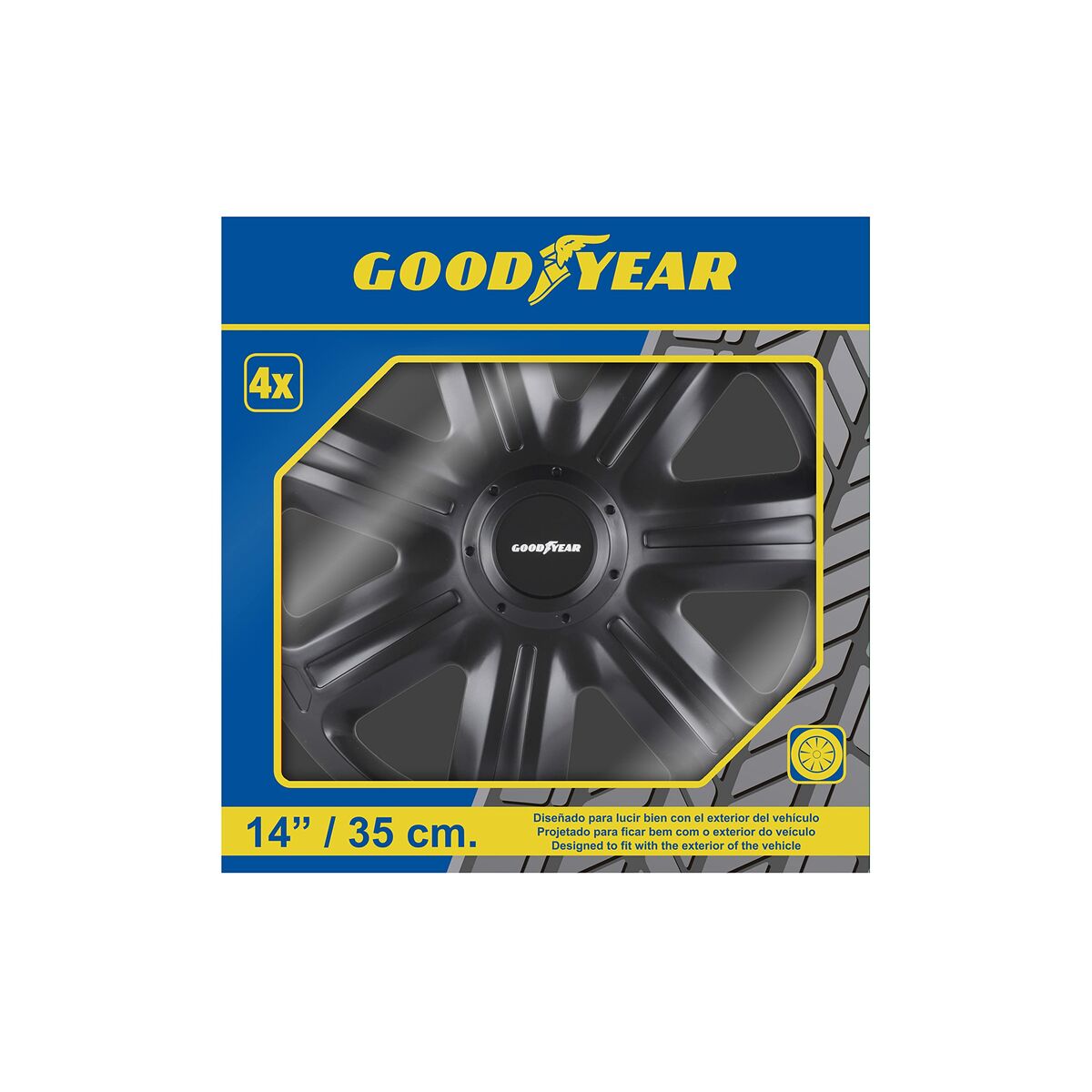 Navkapsel Goodyear IMOLA Svart 14" - 11