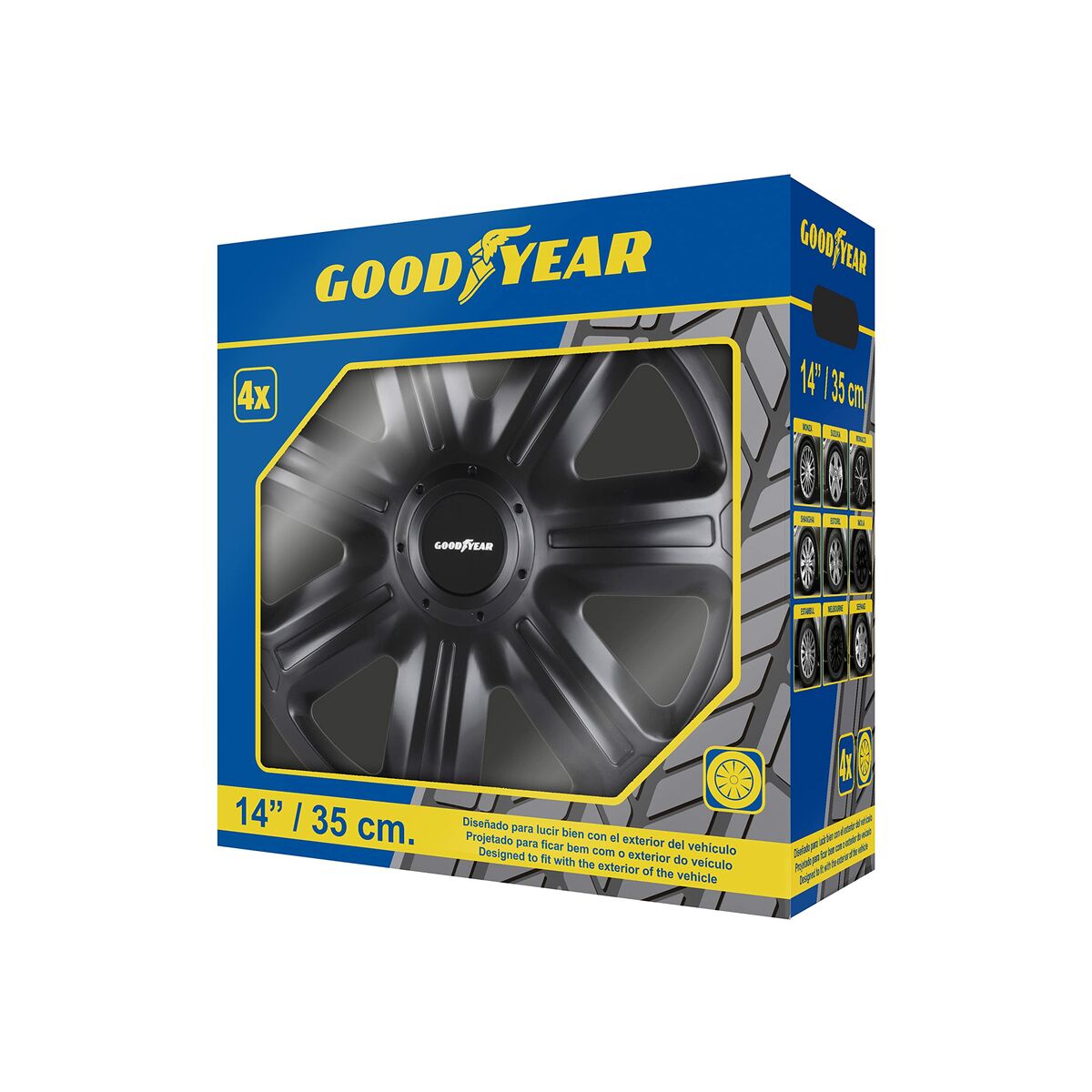 Navkapsel Goodyear IMOLA Svart 14" - 12