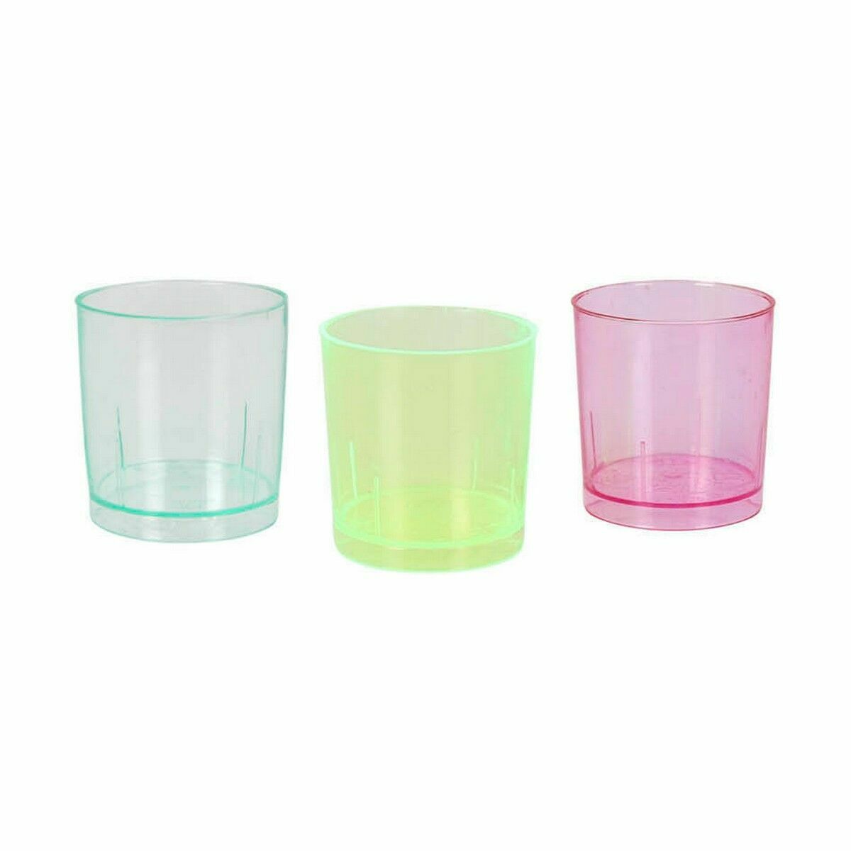 Set med snapsglas Algon Återanvändningsbar Multicolour 10 Delar 30 ml (100 antal) - 2