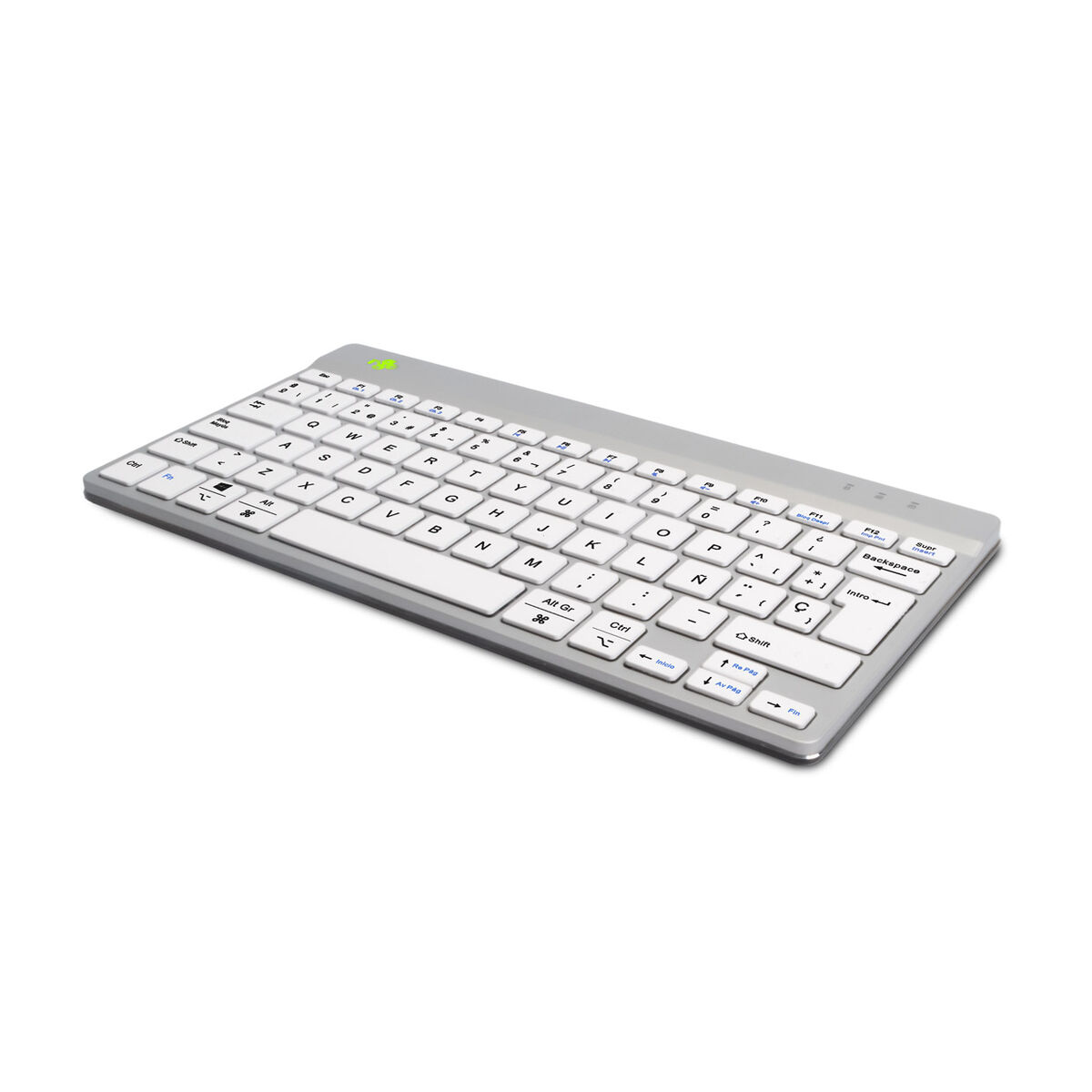 Tangentbord R-Go RGOCOESWLWH Vit Qwerty Spanska - 2