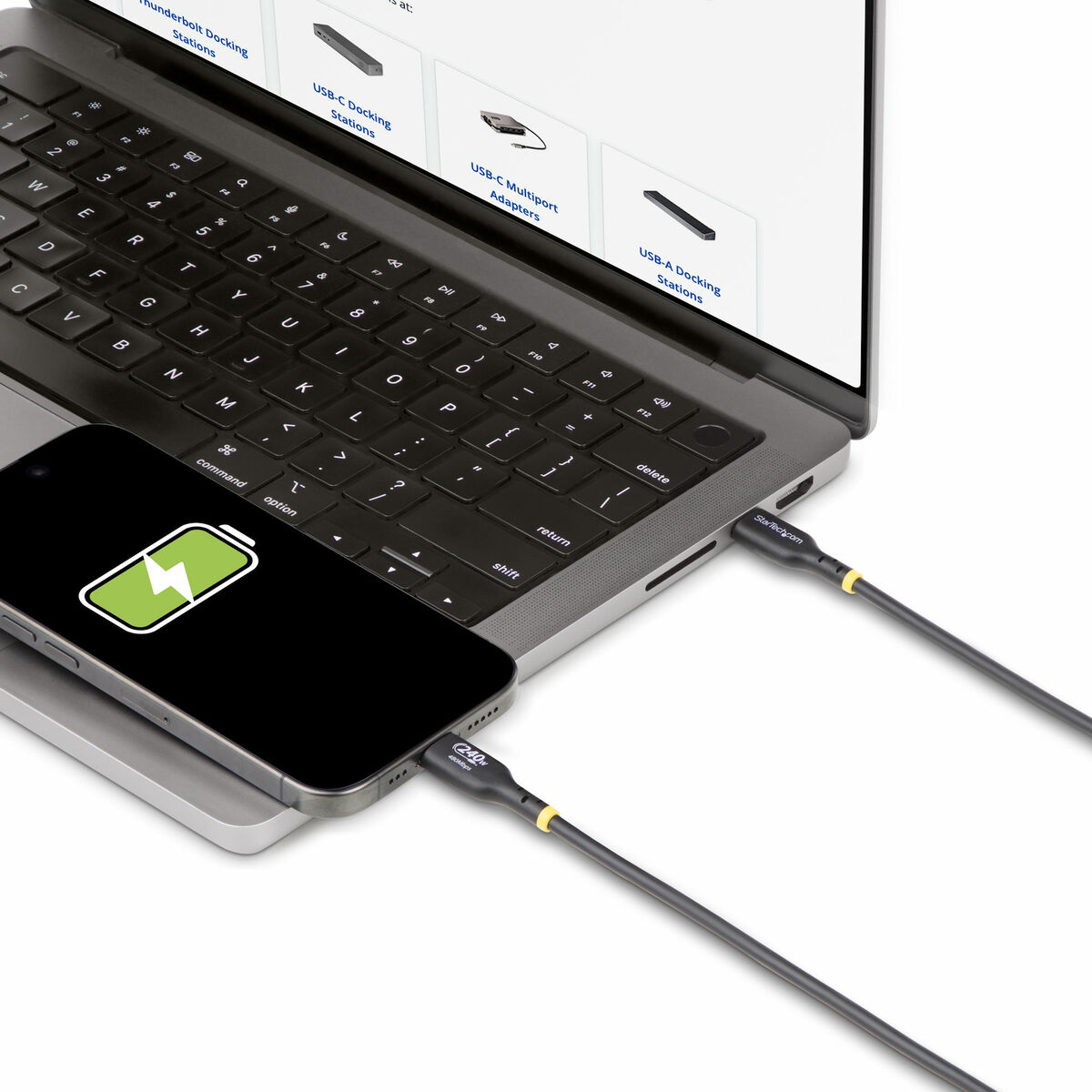 USB-kabel Startech USB2EPR4M Svart - 2