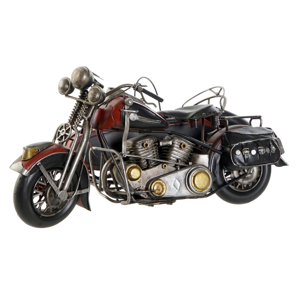Fordon DKD Home Decor Motorcykel Dekorativ 36 x 24 x 20 cm Vintage (2 antal) - 2