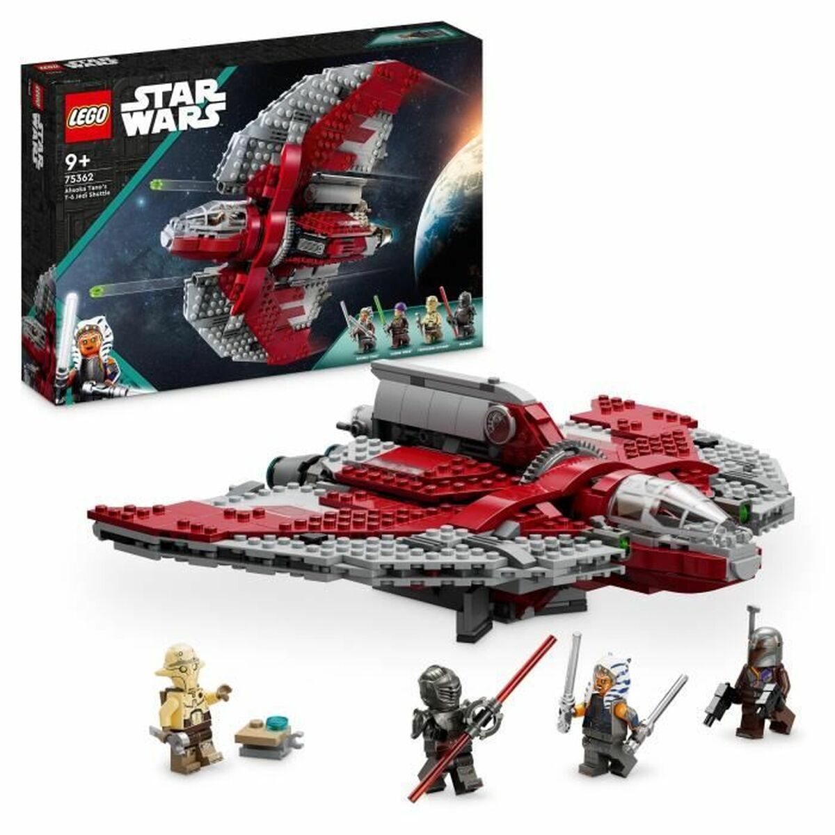 Byggsats Lego Star Wars 75362 Ahsoka Tano's T6 Jedi Shuttle Multicolour 599 Delar