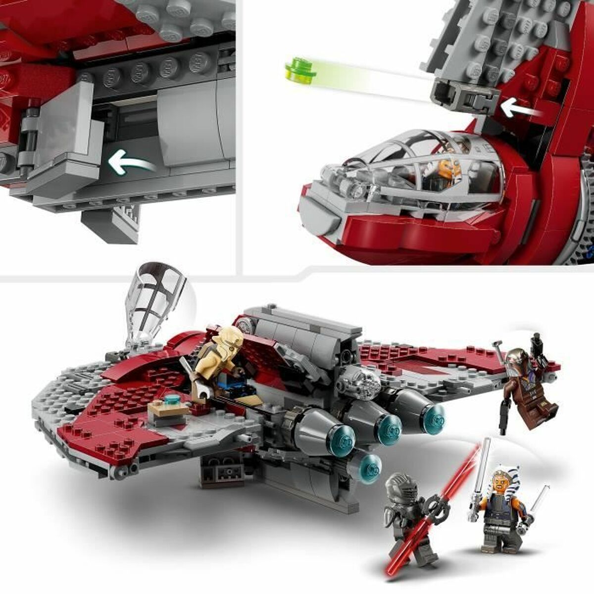 Byggsats Lego Star Wars 75362 Ahsoka Tano's T6 Jedi Shuttle Multicolour 599 Delar - 5