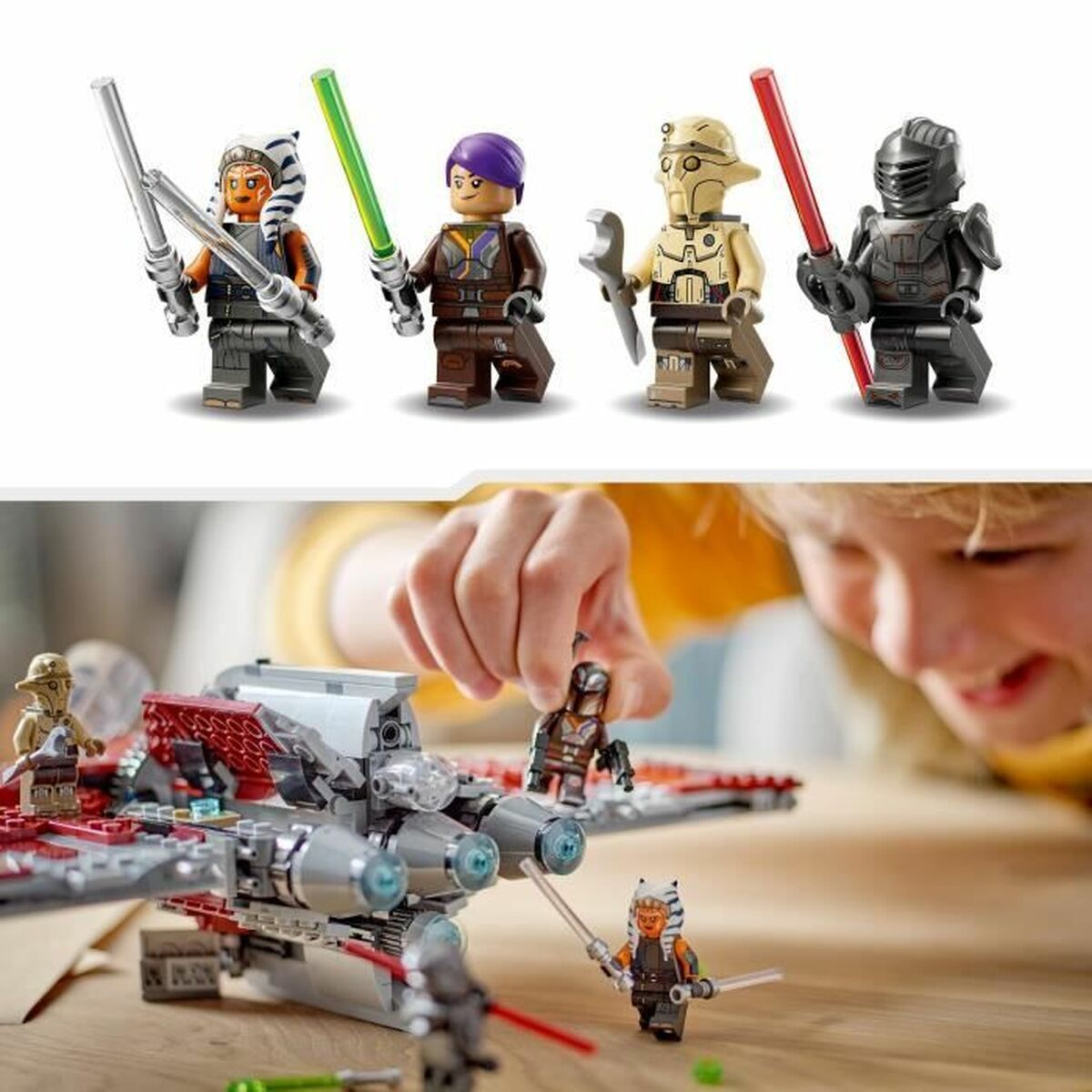 Byggsats Lego Star Wars 75362 Ahsoka Tano's T6 Jedi Shuttle Multicolour 599 Delar - 13