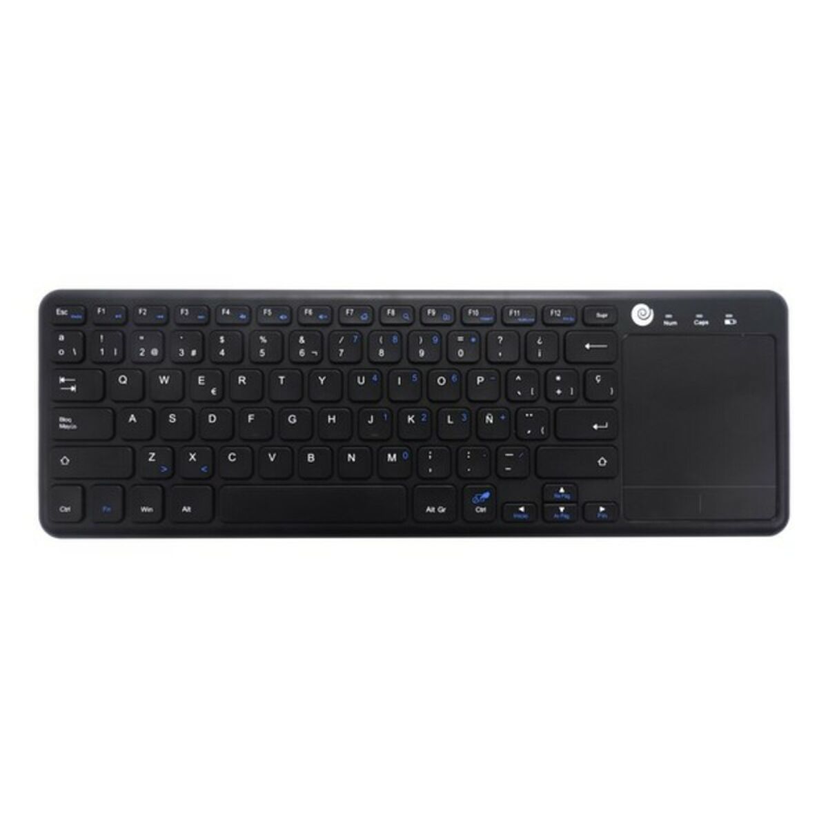 Tangentbord med Styrplatta CoolBox CoolTouch Svart Qwerty Spanska - 2