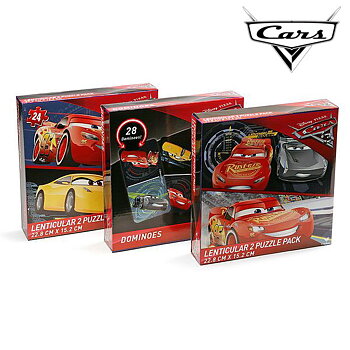 Pussel och Domino - set Cars 3 antal