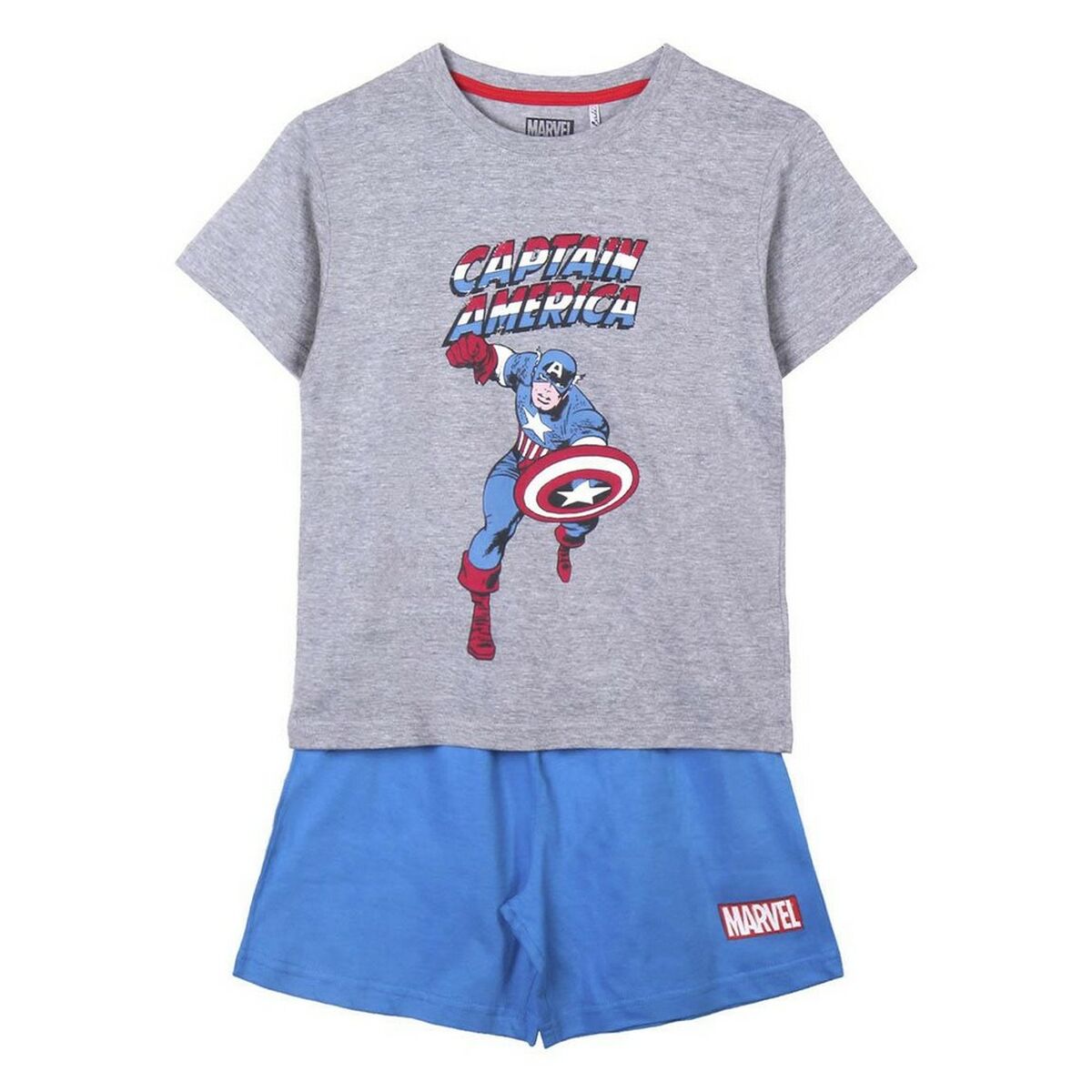 Sommarpyjamas Marvel Grå Blå