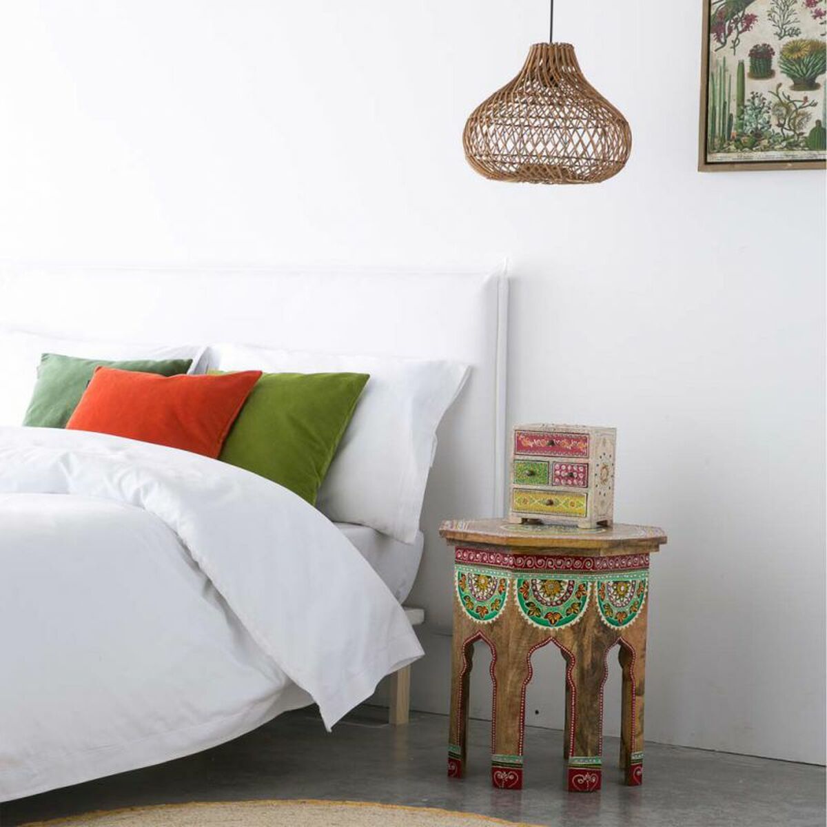 Smyckeskrin Alexandra House Living Multicolour Naturell Mangoträ Trä MDF 11 x 20 x 19 cm 5 lådor - 3
