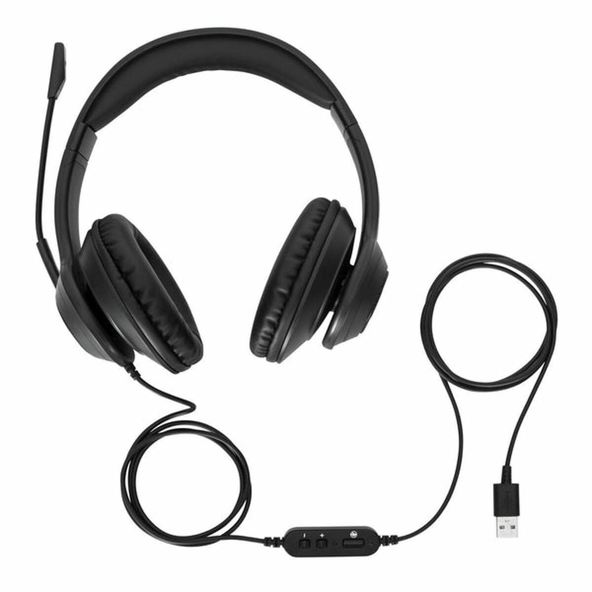 Hörlurar med Mikrofon Targus AEH102GL Svart - 3