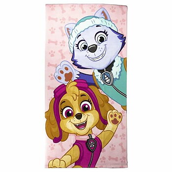 Strandbadduk The Paw Patrol Rosa 70 x 140 cm Mikrofiber