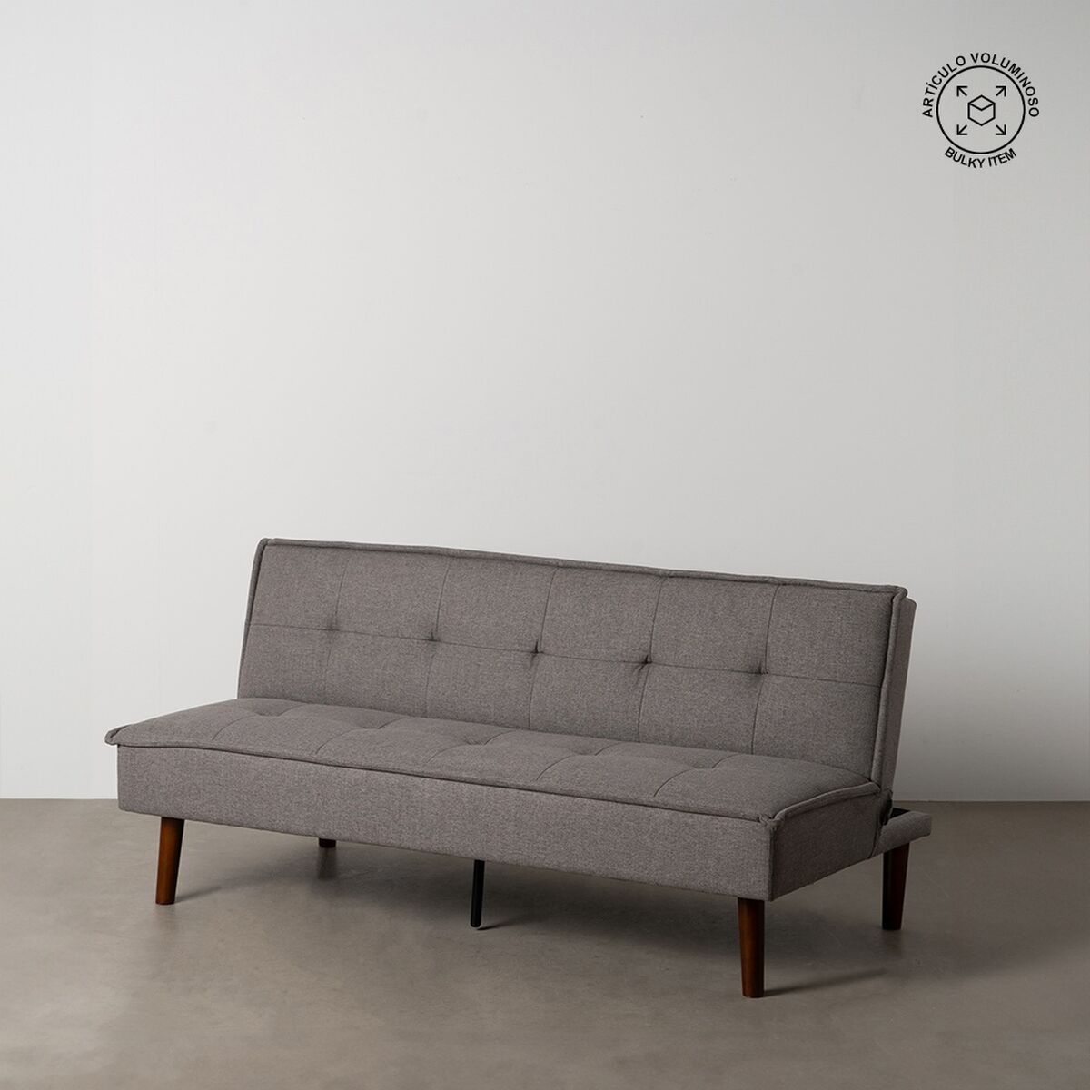 Bäddsoffa Svart Grå 181 x 102 x 85 cm - 2