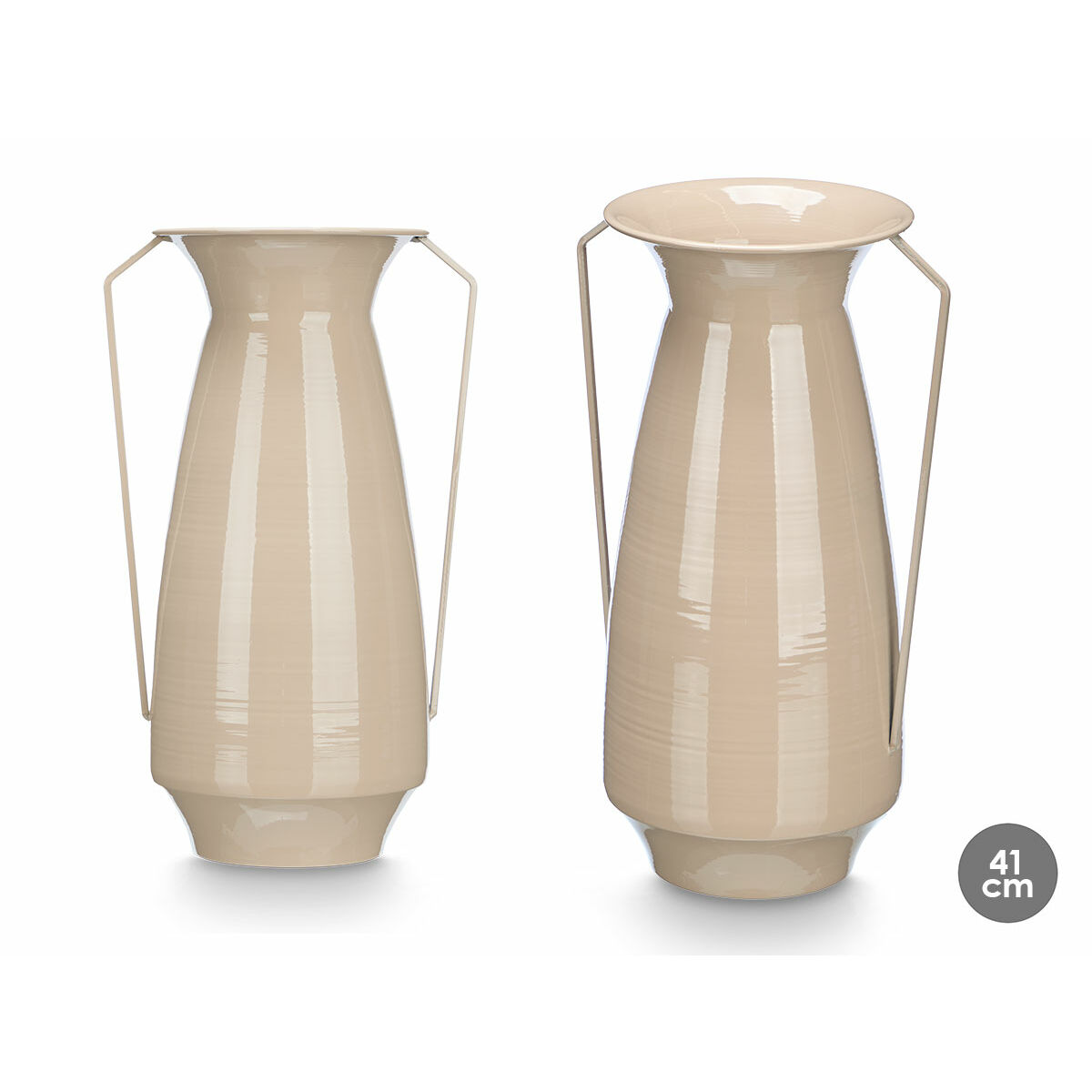 Vas Gift Decor Brun Järn Konisk 25,5 x 41,5 x 18,5 cm (4 antal) - 3