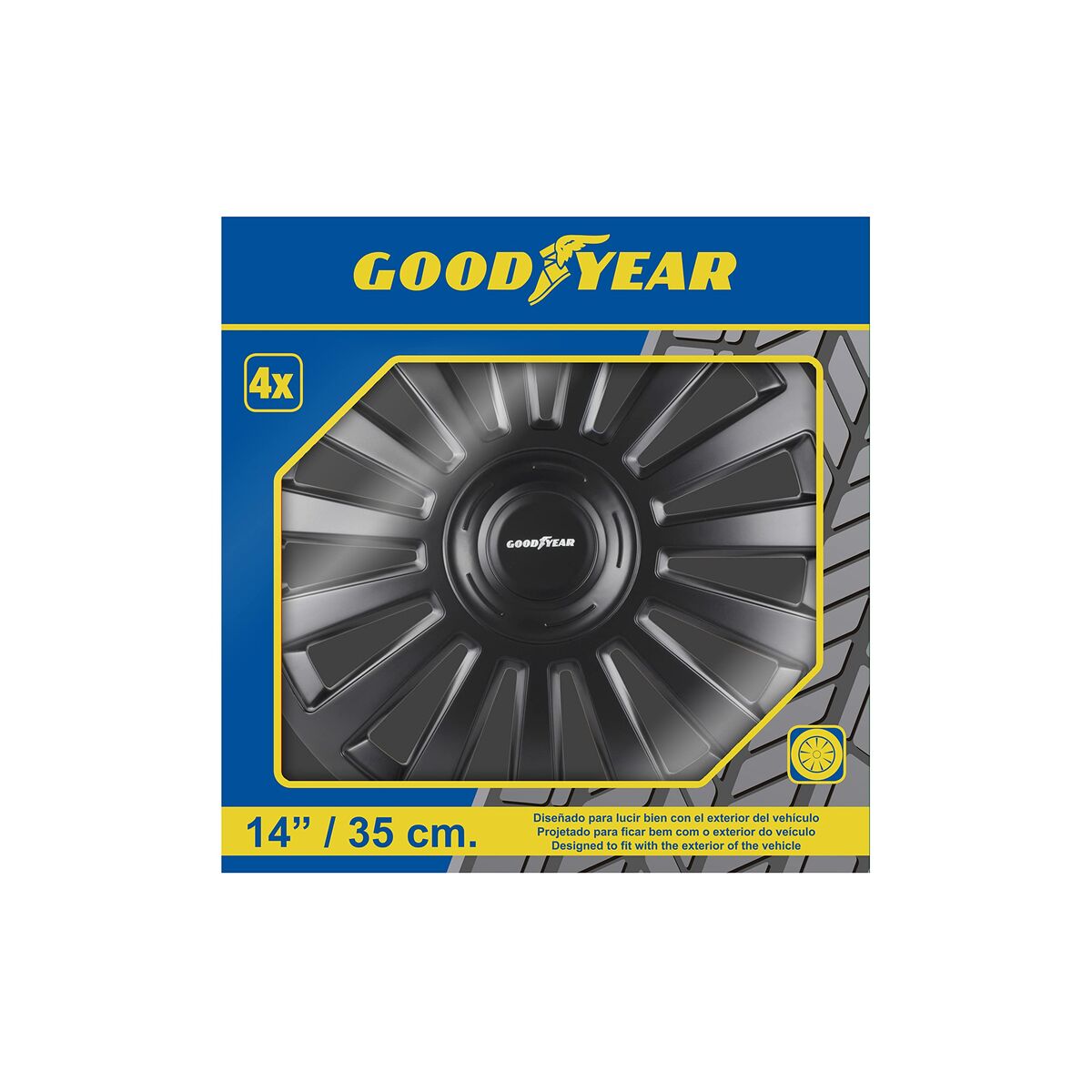 Navkapsel Goodyear MELBOURNE Svart 14" - 10