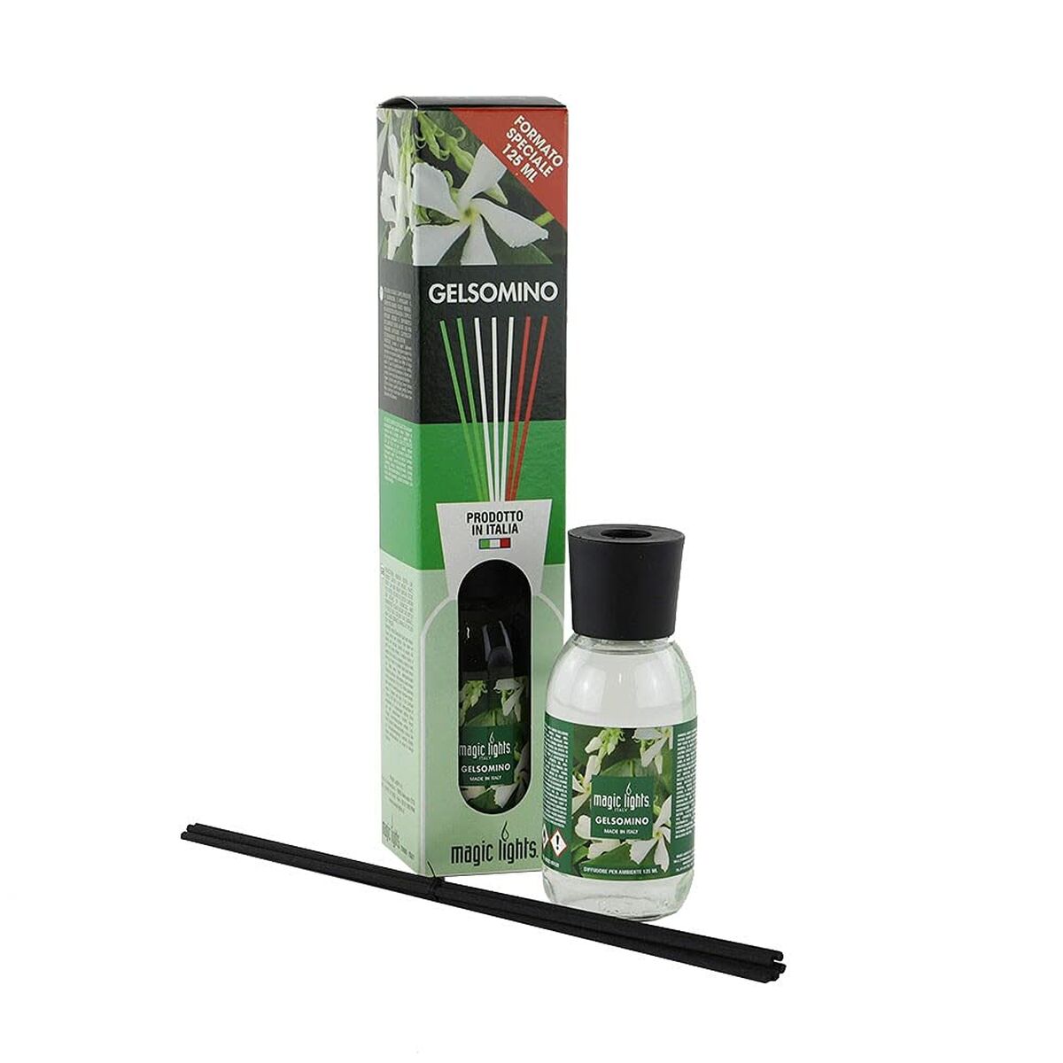 Luftrenare Magic Lights Mikado Vita blommor (125 ml) - 2