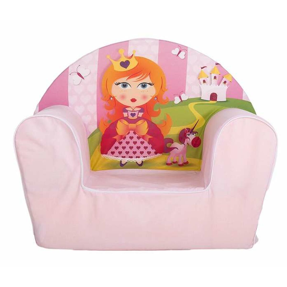 Barnfåtölj Prinsessa Rosa 44 x 34 x 53 cm - 2
