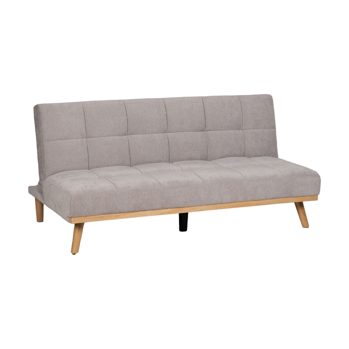Bäddsoffa Grå Naturell 178 x 94 x 86 cm