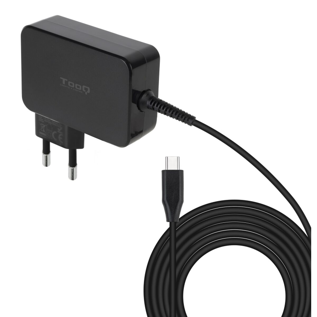 Väggladdare TooQ TQLC-USBCGAN100PD Svart 100 W