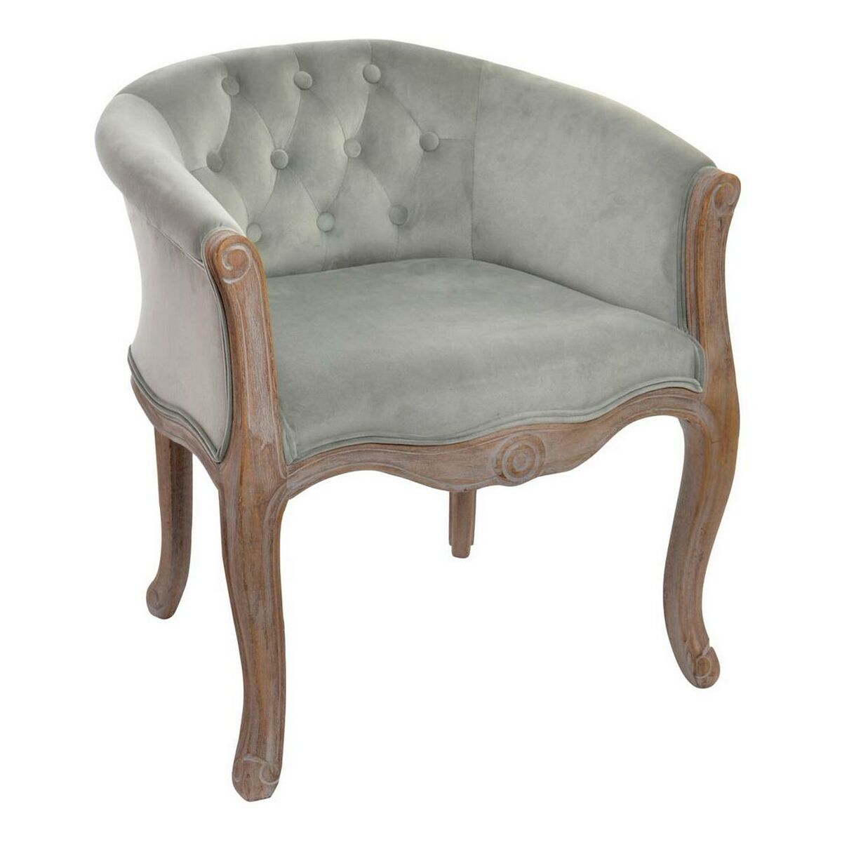 Fåtölj DKD Home Decor 8424001543137 Grå Multicolour Gummiträ 62 x 58 x 69 cm - 6