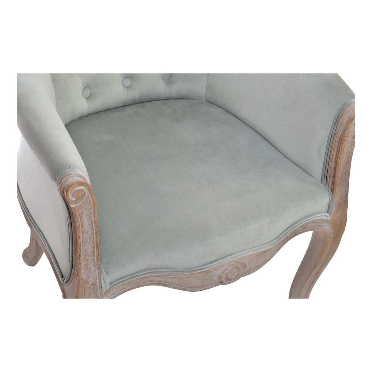 Fåtölj DKD Home Decor 8424001543137 Grå Multicolour Gummiträ 62 x 58 x 69 cm - 8