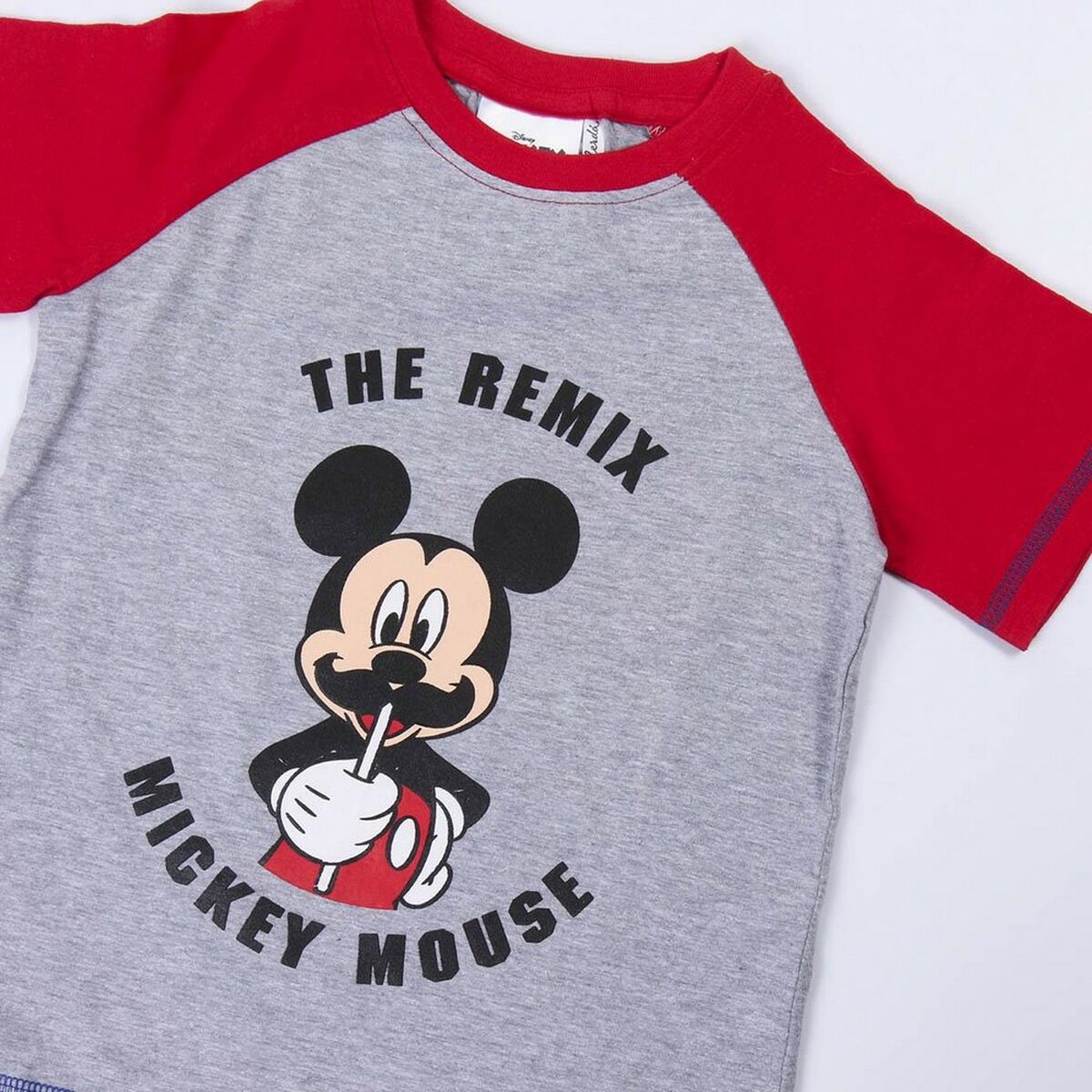 Sommarpyjamas Mickey Mouse Röd Grå - 6