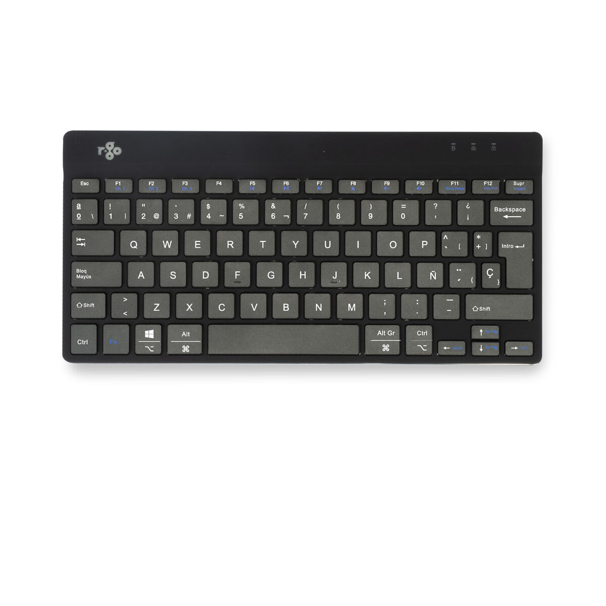 Tangentbord R-Go RGOCOESWLBL Svart Qwerty Spanska